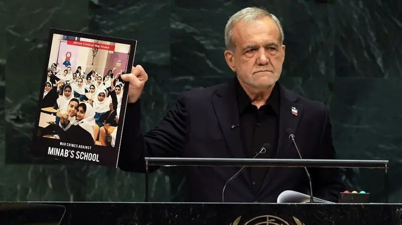 Pezeşkiyan BM’de konuştu: ‘Başımızı eğmeyecek, diz çökmeyeceğiz’