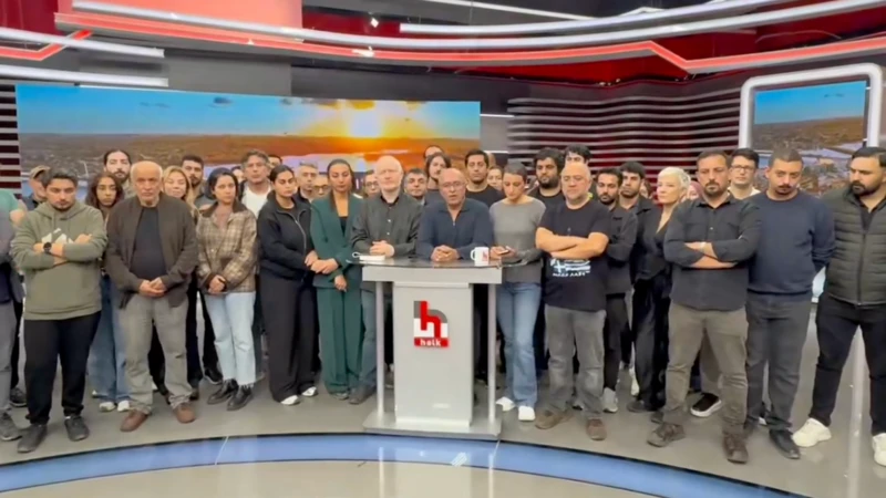 Halk TV çalışanları toplu veda ettiler…